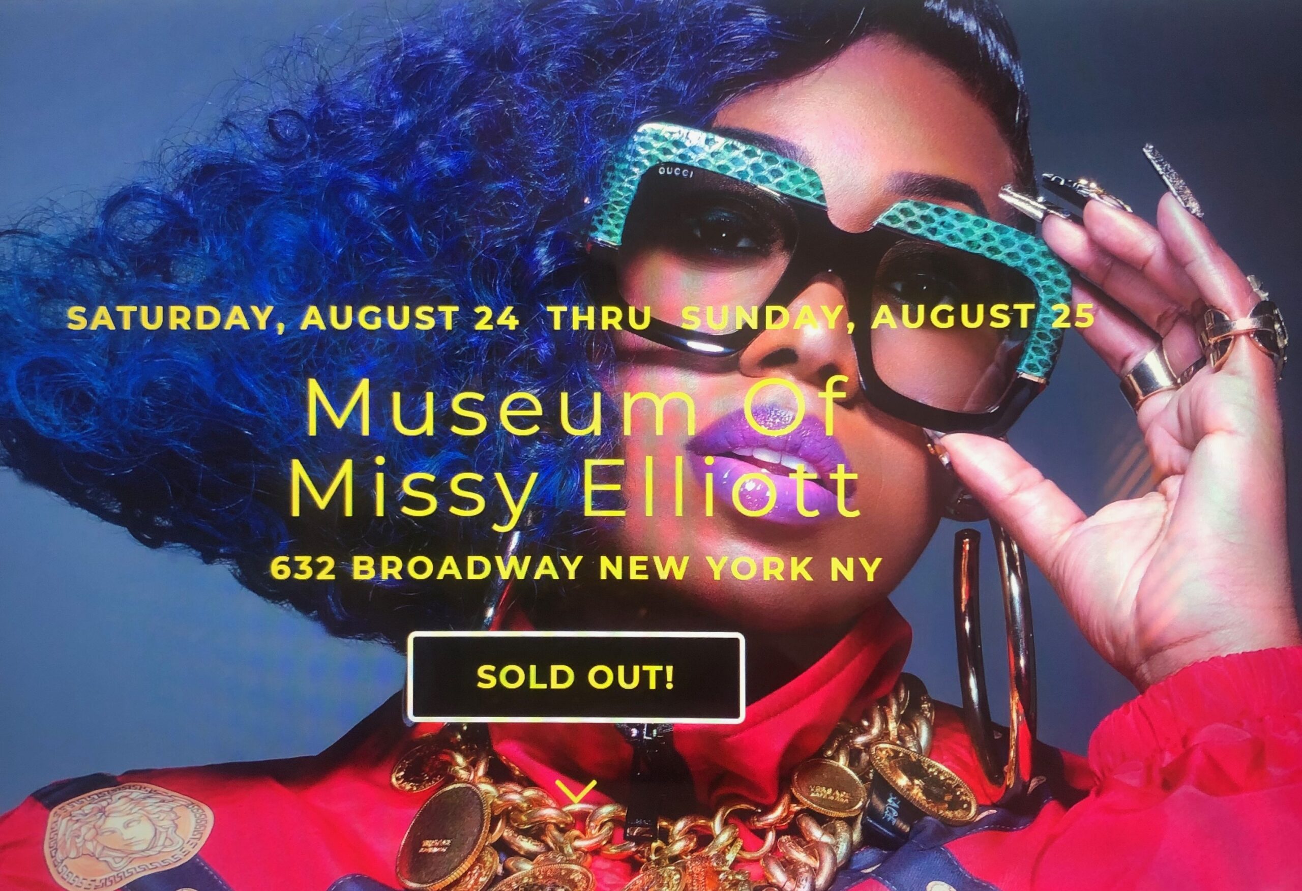 here comes the pop up museum of Missy Elliott